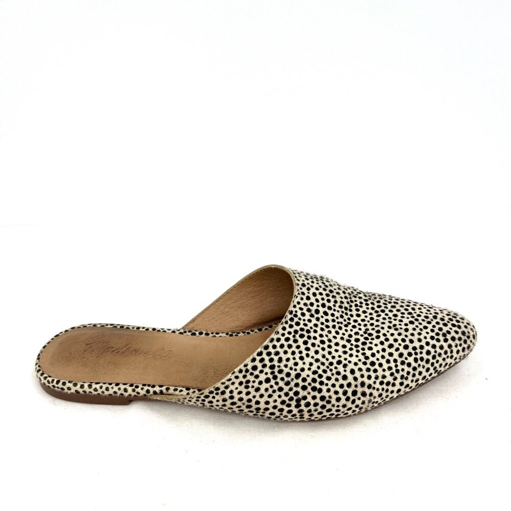Madewell Remi Suede Animal Print Slip On Mules Women's 6.5 - Picture 5 of 6